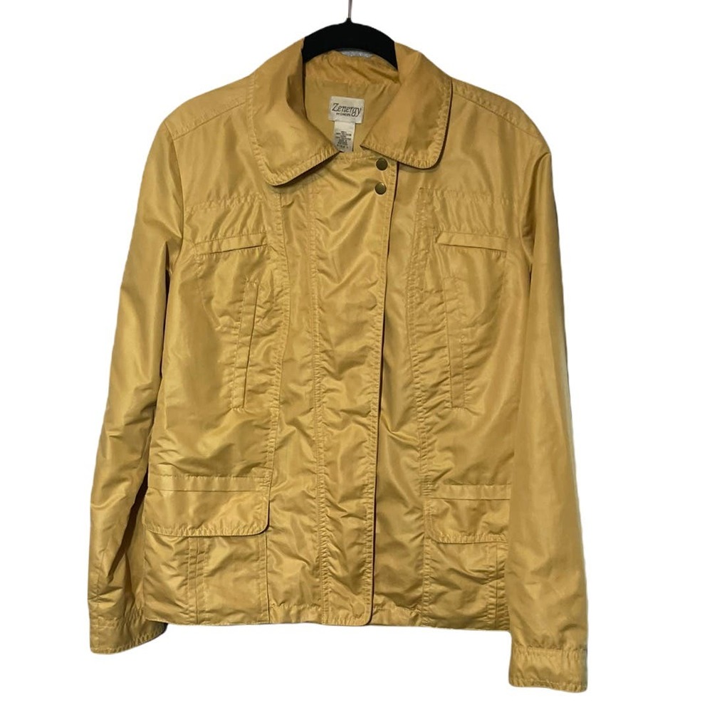 Chico's Zenergy wind breaker gold 1‎